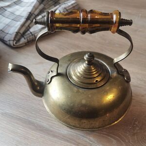 Vintage Brass Decor teapot